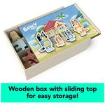 Spin Master Games, Bluey Puzzles 4-Pack, Wooden Jigsaw Puzzles for Preschoolers, 24 Pieces Each, Interchangeable Pieces, Bluey Birthday Gifts, for Kids Ages 3 & Up