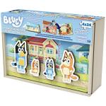 Spin Master Games, Bluey Puzzles 4-Pack, Wooden Jigsaw Puzzles for Preschoolers, 24 Pieces Each, Interchangeable Pieces, Bluey Birthday Gifts, for Kids Ages 3 & Up