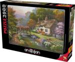Anatolian Puzzle - Rose Cottage, 3000 Piece Jigsaw Puzzle, #4917