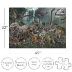 AQUARIUS Jurassic World Size Chart 3000pc Puzzle (3000 Piece Jigsaw Puzzle) - Glare Free - Precision Fit - Officially Licensed Jurassic World Merchandise & Collectibles - 42x35 Inches