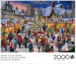 Buffalo Games - ALI Corti - Winter Village Festival - 2000 Piece Jigsaw Puzzle for Adults -Challenging Puzzle Perfect for Game Nights - Finished Size is 38.50 x 26.50