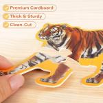 BenBen Puzzles for Toddlers 2-4,12 Animal Puzzles, 3 Levels Step-by-Step Color-Coded Jigsaw Puzzles, 48 Pieces Total, Educational Montessori Toys for Preschool Girls Boys
