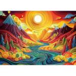 MINIWAN 1000 Piece Jigsaw Puzzle for Adults, Canyon Sunset Landscape Hard Impossible Difficult Challenging Family Puzzle Perfect for Game Nights