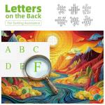 MINIWAN 1000 Piece Jigsaw Puzzle for Adults, Canyon Sunset Landscape Hard Impossible Difficult Challenging Family Puzzle Perfect for Game Nights