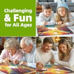 MINIWAN 1000 Piece Jigsaw Puzzle for Adults, Canyon Sunset Landscape Hard Impossible Difficult Challenging Family Puzzle Perfect for Game Nights