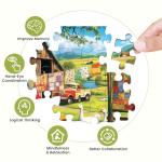 500 Pieces Puzzles for Adult Jigsaw Puzzle 500 Piece Puzzle Children Elderly Puzzle Chicken Duck Farm Puzzle Gift for Mom Dad Family Friend Family Activity Games Home Decor Wall Art 20.5x15IN