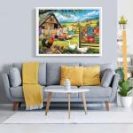 500 Pieces Puzzles for Adult Jigsaw Puzzle 500 Piece Puzzle Children Elderly Puzzle Chicken Duck Farm Puzzle Gift for Mom Dad Family Friend Family Activity Games Home Decor Wall Art 20.5x15IN