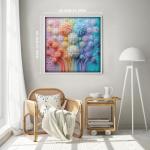 Flower Puzzles for Adults 1000 Pieces, Impossible Floral Puzzles, Colorful Rainbow Gradient Puzzle Hard，Challenging Spring Jigsaw Puzzles 1000 Pieces