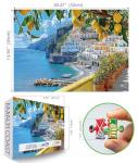 MINIWAN 500 Piece Amalfi Coast Puzzle, Premium Jigsaw Puzzle for Adults, Rustic Style, 21 x 15 Inches