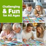 500 Piece Puzzles for Adults Funny Colorful Monster Ice Cream Jigsaw Puzzles 500 Pieces Cute Food Family Puzzle Challenging Family Puzzle Games Gift for Adults (21"x15")