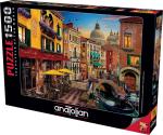 Anatolian Puzzle - Canal Cafe Venice, 1500 Piece Jigsaw Puzzle, #4553