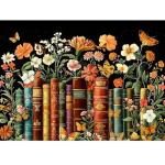 500 Piece Puzzle for Adults | Vintage Wildflowers Books Puzzle | Recycled Cardboard Plant Flowers Jigsaw Puzzle 500 Pieces | Challenging Game Home Decor Birthday Party Gift Toy for Adults Kids Seniors