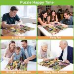 2000 Piece Puzzle for Adults – Adorable Kittens, Puppy & Butterflies in a Blooming Garden – Charming Nature Jigsaw Puzzle Gift for Pet Lovers, Families & Cat and Dog Fans – 39" x 28"