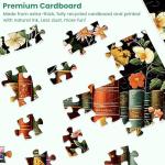 500 Piece Puzzle for Adults | Vintage Wildflowers Books Puzzle | Recycled Cardboard Plant Flowers Jigsaw Puzzle 500 Pieces | Challenging Game Home Decor Birthday Party Gift Toy for Adults Kids Seniors