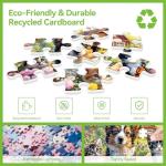 2000 Piece Puzzle for Adults – Adorable Kittens, Puppy & Butterflies in a Blooming Garden – Charming Nature Jigsaw Puzzle Gift for Pet Lovers, Families & Cat and Dog Fans – 39" x 28"