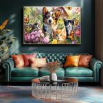 2000 Piece Puzzle for Adults – Adorable Kittens, Puppy & Butterflies in a Blooming Garden – Charming Nature Jigsaw Puzzle Gift for Pet Lovers, Families & Cat and Dog Fans – 39" x 28"