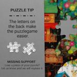 Tree House Art Puzzle for Adults 1000 Pieces, Colorful Plant Painting Jigsaw Puzzles Fantasy Tree of Life Puzzles, Challenging Hard Nature Puzzles for Adults Home Decor