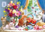 RoseArt - Kodak Premium - Fluffy Kittens in The Living Room - 3000 Piece Jigsaw Puzzle