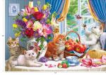 RoseArt - Kodak Premium - Fluffy Kittens in The Living Room - 3000 Piece Jigsaw Puzzle