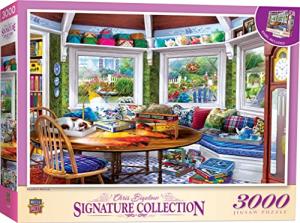 MasterPieces 3000 Piece Jigsaw Puzzle for Adults and Family - Puzzler's Retreat - 32"x45"