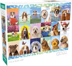 Buffalo Games - Michael Quackenbush - It's a Ruff Life - 1500 Piece Jigsaw Puzzle for Adults Challenging Puzzle Perfect for Game Nights - Finished Size is 38.50 x 26.50
