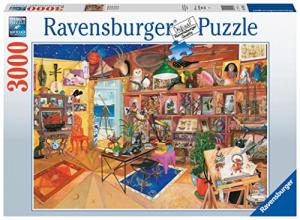 Ravensburger - The Curious Collection - 3000 Piece Jigsaw Puzzle - Stunning Imagery - Bold Colors & Intricate Details of an Odd Curiosity Shop - Premium Quality - Puzzles for Adults