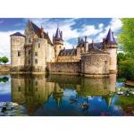 Trefl Castle in Sully-sur-Loire, France 3000 Piece Jigsaw Puzzle Red 46"x33" Print, DIY Puzzle, Creative Fun, Classic Puzzle for Adults and Children from 15 Years Old