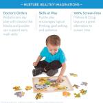 Melissa & Doug 3-Puzzle Jigsaw Set - Dinosaurs, Ocean, and Safari
