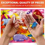 QUOKKA Puzzles for Kids Ages 4-6 – 4 x 48 Pieces Jigsaw Puzzles for Toddlers 2-4 – Children's Game Ages 3-5 for Learning Farm Animals – Educational Preschool Toy for Boys and Girls 4-8 Years Old