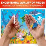 QUOKKA Puzzles for Kids Ages 4-6 - Set of 4x60 Jigsaw Puzzles for Toddlers 3-5 - Animals Toys for Children 6-8 yo - Gift Educational Game for Boys & Girls