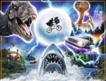 Ravensburger - Universal Amblin Entertainment - 2000 Piece Jigsaw Puzzle - Bold, Vivid Colors - Intricate Depiction of ET, Jurassic Park & More - Premium Quality - Puzzles for Adults