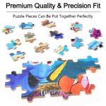 LELEMON Ocean Puzzles for Kids Ages 4-6,Underwater World 60 Piece Puzzles for Kids Ages 4-8,Children Jigsaw Puzzles in a Metal Box,Educational Learning Puzzle Toys for Girls and Boys