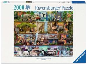 Ravensburger - Big Animal World - 2000 Piece Jigsaw Puzzle - Exciting View of The World's Apex Animals - Beautiful Imagery - Frameable - Premium Quality - Ideal Gift - Puzzles for Adults