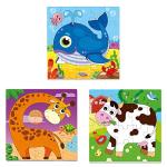 QUOKKA Magnetic Toddler Puzzles Ages 2-4 - 20 Pieces Kids Puzzles Ages 3-5 - Travel Games for Kids 4-6 - Animal Toddler Travel Toys - Car Airplane Road Trip Activities for Boys and Girls