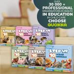 QUOKKA Toddler Puzzles Ages 2-4 - Large Floor Puzzles for Kids 3-5 - 8 Realistic Animal Shapes | Extra Thick Cardboard | Preschool Learning Game - 40 Big Piece Gift for Toddlers 1-3 Years Old