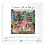 Galison Season's Reading – 500 Piece Foil Jigsaw Puzzle Featuring Beautiful Artwork of A Cozy Christmas Bookshop Scene with Gold Foil Accents