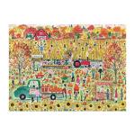 Galison Pumpkin Patch – 1000 Piece Michael Storrings Jigsaw Puzzle Featuring Beautiful Artwork of A Pumpkin Patch During A Fall Day
