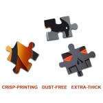 Halloween Puzzles Paper Cut Art Puzzle 1000 Pieces for Adults, Horror Jigsaw Puzzle Scary House, Ghost Autumn Collage Puzzle for Family Decorations