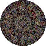 Mandala Puzzle 1000 Pieces for Adults, Difficult Impossible Puzzle Hard, Challenging Round Jigsaw Puzzle as Mandala Decor