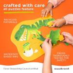 Crocodile Creek 36-Piece Jigsaw Floor Puzzle - Fun Floor Puzzles for Kids Ages 3-5 - Heavy-Duty Shaped Box for Storage - Space Explorer - 27" W x 20" H Finished