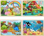 Wooden Puzzles for Kids Ages 4-6, 24 Piece Animals Puzzles for Toddlers 2-4,Jigsaw Puzzles for Kids Ages 3-5, Preschool Educational Puzzles Board Toys Gifts for Boys and Girls 3 4 5 6 Years Old
