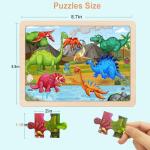 Wooden Puzzles for Kids Ages 4-6, 24 Piece Animals Puzzles for Toddlers 2-4,Jigsaw Puzzles for Kids Ages 3-5, Preschool Educational Puzzles Board Toys Gifts for Boys and Girls 3 4 5 6 Years Old