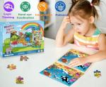 Wooden Puzzles for Kids Ages 4-6, 24 Piece Animals Puzzles for Toddlers 2-4,Jigsaw Puzzles for Kids Ages 3-5, Preschool Educational Puzzles Board Toys Gifts for Boys and Girls 3 4 5 6 Years Old