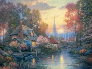Ceaco - Thomas Kinkade - Nanette's Cottage Puzzle - 1500 Piece Jigsaw Puzzle