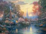 Ceaco - Thomas Kinkade - Nanette's Cottage Puzzle - 1500 Piece Jigsaw Puzzle