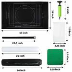 FELIZROCA 3000pc Jigsaw Puzzle Mat Roll Up, Black Felt, Classic Style, Portable, 39" x 39", 6+ Years