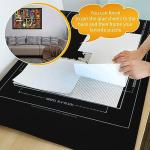 FELIZROCA 3000pc Jigsaw Puzzle Mat Roll Up, Black Felt, Classic Style, Portable, 39" x 39", 6+ Years