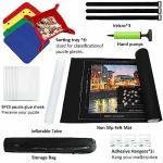 FELIZROCA 3000pc Jigsaw Puzzle Mat Roll Up, Black Felt, Classic Style, Portable, 39" x 39", 6+ Years