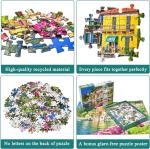 500 Piece Jigsaw Puzzle for Adults -Lake Como Scenery, Italy Jigsaw Puzzles 500 Pieces Puzzles for Adults-Finished Size 19.3" x 13.7"