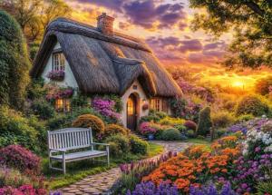 Cottage Life Jigsaw Puzzles 1000 Pieces for Adults Country Life 1000 Piece Jigsaw Puzzles for Adults